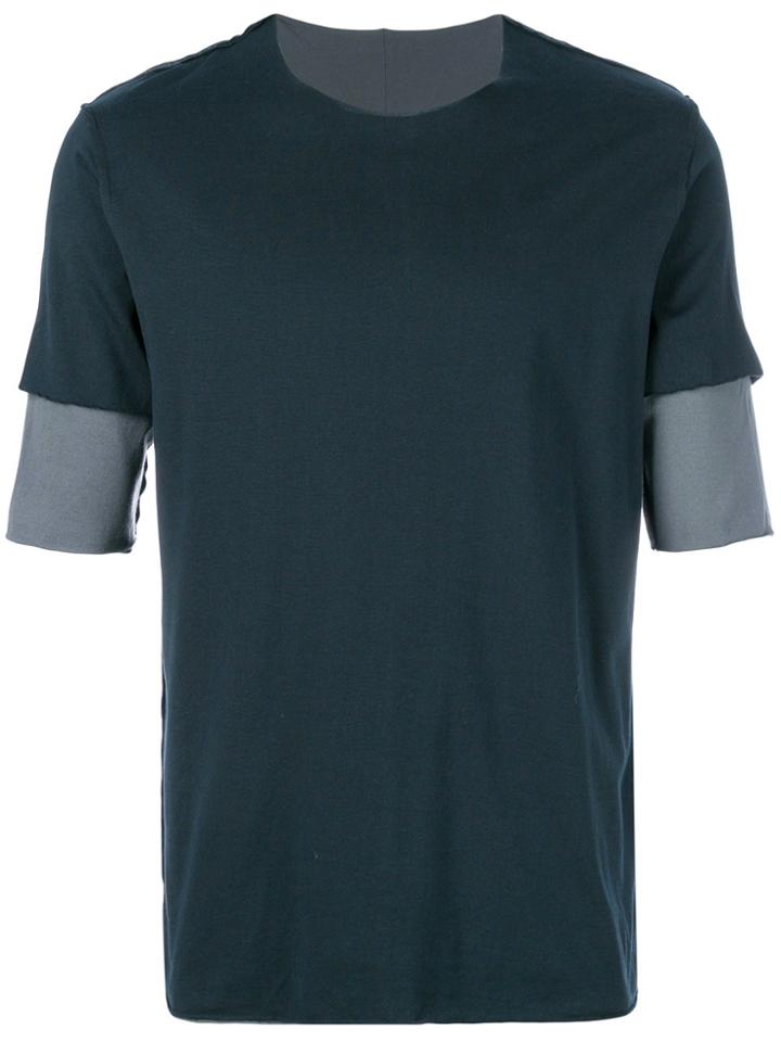 Kazuyuki Kumagai Front Seam T-shirt - Black