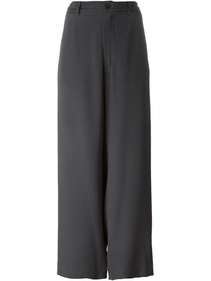 Société Anonyme - Loose Fit Trousers - Women - Silk - 42, Women's, Grey, Silk