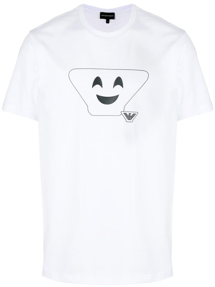 Emporio Armani Smile Logo T-shirt - White