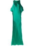 Ann Demeulemeester Draped Maxi Dress, Women's, Size: 38, Green, Silk