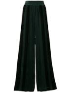 Golden Goose Sophie Rib-knit Wide-leg Trousers - Green