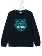 Kenzo Kids 'tiger' Sweatshirt, Girl's, Size: 14 Yrs, Blue