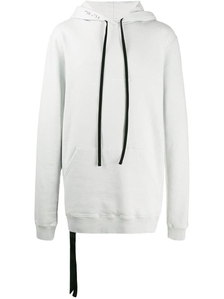 Unravel Project Faded Logo Oversized Hoodie - Grey