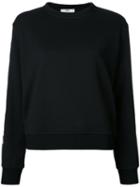 Fendi 'karlito' Sleeve Detail Jumper, Women's, Size: 44, Black, Cotton