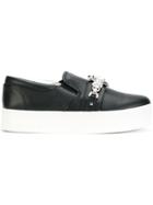 Marc Jacobs Wright Embellished Sneakers - Black