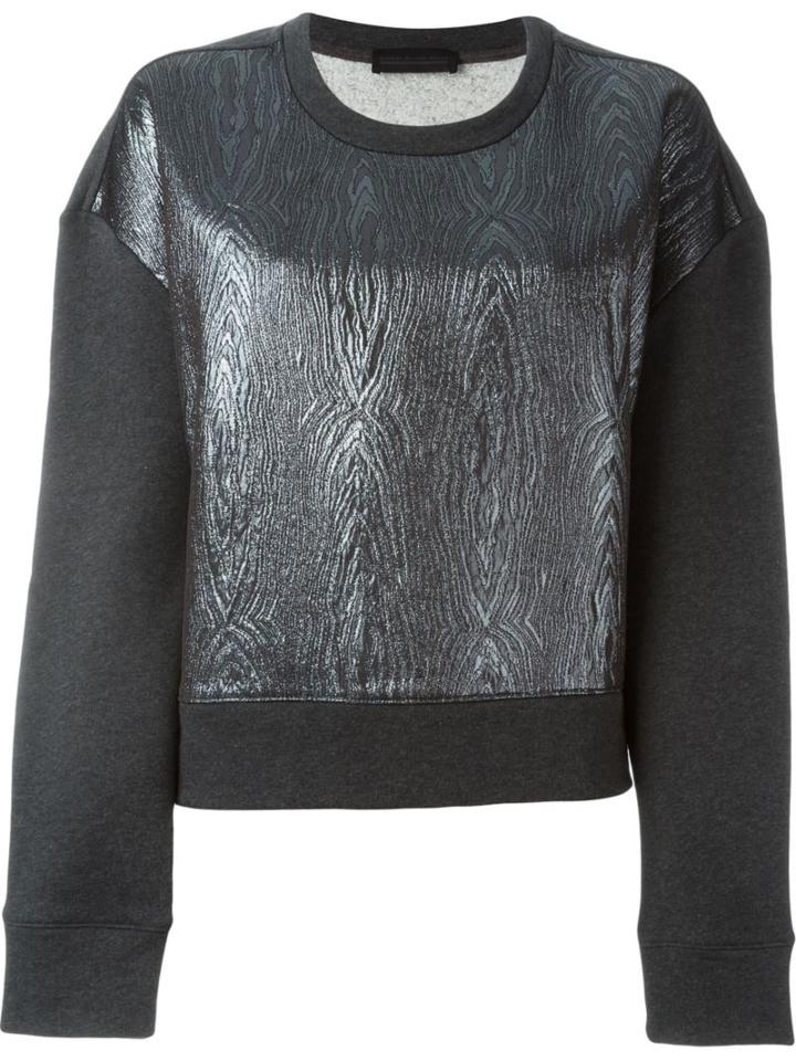 Diesel Black Gold Oversized Sleeves Jumper, Women's, Size: Small, Grey, Cotton/nylon/virgin Wool