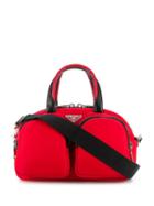 Prada Technical Fabric Cargo Tote - Red