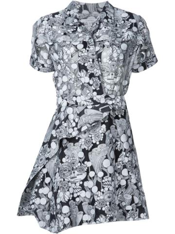Carven Submarine Print Short Sleeve Dress