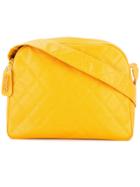Chanel Vintage Diamond Quilted Shoulder Bag - Yellow