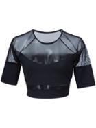 Varley 'walgrove' Cropped T-shirt, Women's, Size: Medium, Black, Polyamide/spandex/elastane
