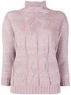 Lorena Antoniazzi Knitted Sweater - Pink & Purple