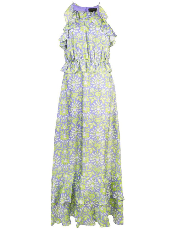 Cynthia Rowley Willow Creek Halterneck Dress - Purple
