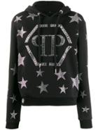 Philipp Plein Crystal Star Hoodie - Black