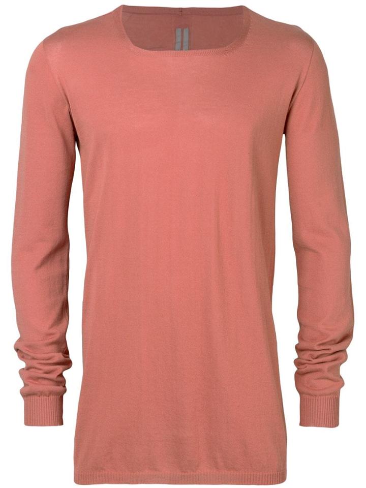 Rick Owens Long Sleeved Sweatshirt - Pink