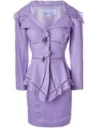 Thierry Mugler Vintage Skirt Suit, Women's, Size: Small, Pink/purple