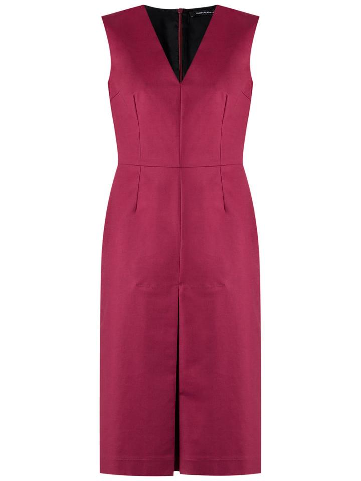 Reinaldo Lourenço - Shift Dress - Women - Cotton - 40, Pink/purple, Cotton