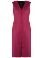 Reinaldo Lourenço - Shift Dress - Women - Cotton - 40, Pink/purple, Cotton