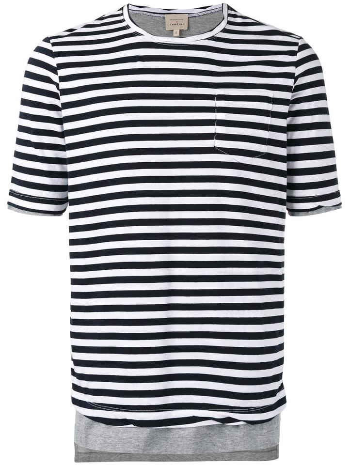 Wooster + Lardini - Striped T-shirt - Men - Cotton - M, White, Cotton