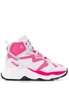 Msgm Hi-top Attack Sneakers - White