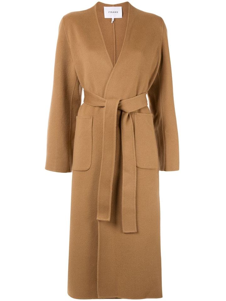 Frame Double Faced Bell Coat - Brown