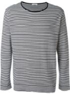 Société Anonyme Boat Neck Sweater, Men's, Size: Large, Blue, Cotton