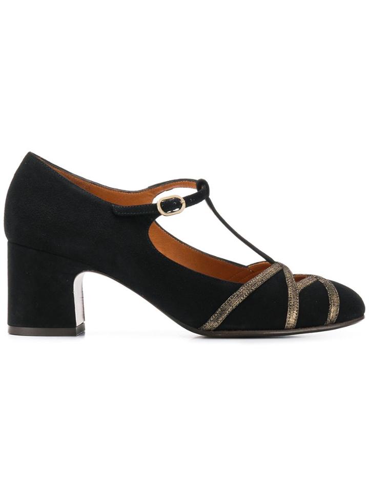 Chie Mihara Nit T-bar Pumps - Black