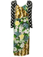 Rixo Printed Celia Dress - Yellow