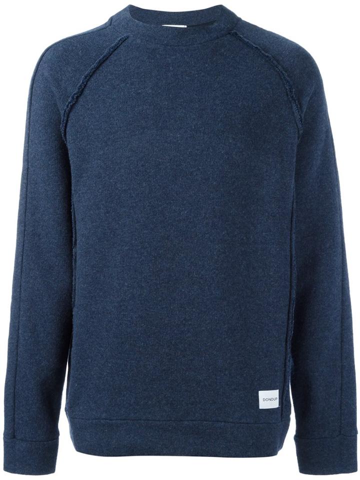Dondup 'panait' Sweater, Men's, Size: Large, Blue, Cotton/polyester/viscose/wool