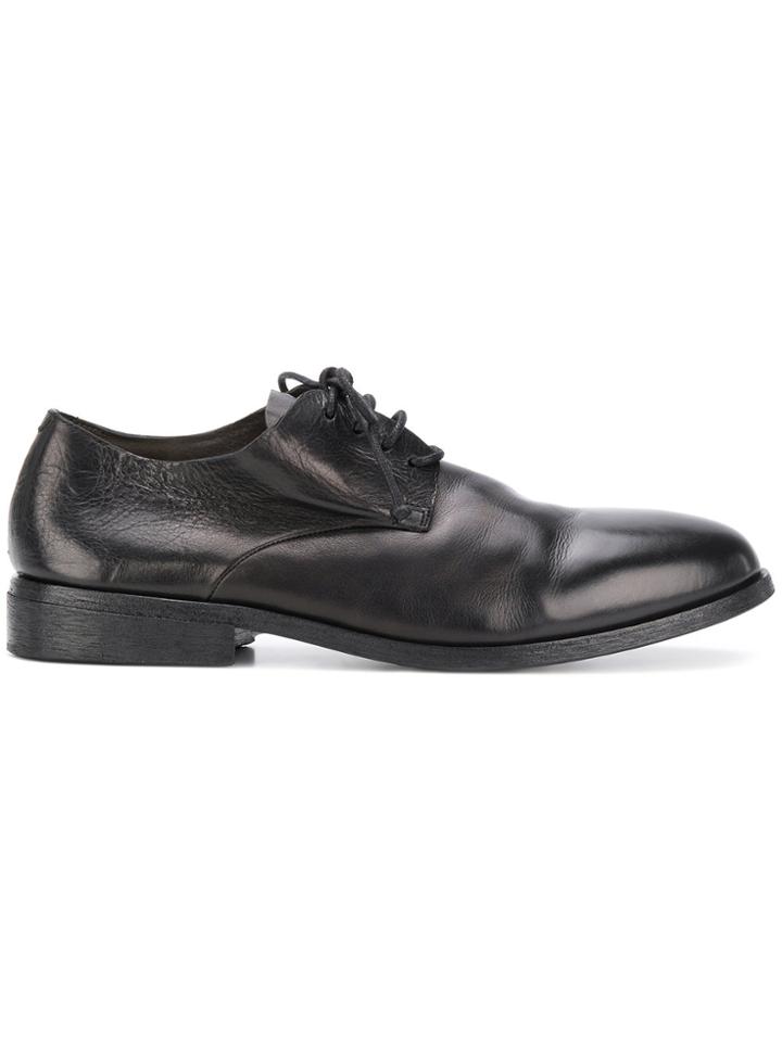 Marsèll Almond Toe Lace Up Derby Loafers - Black