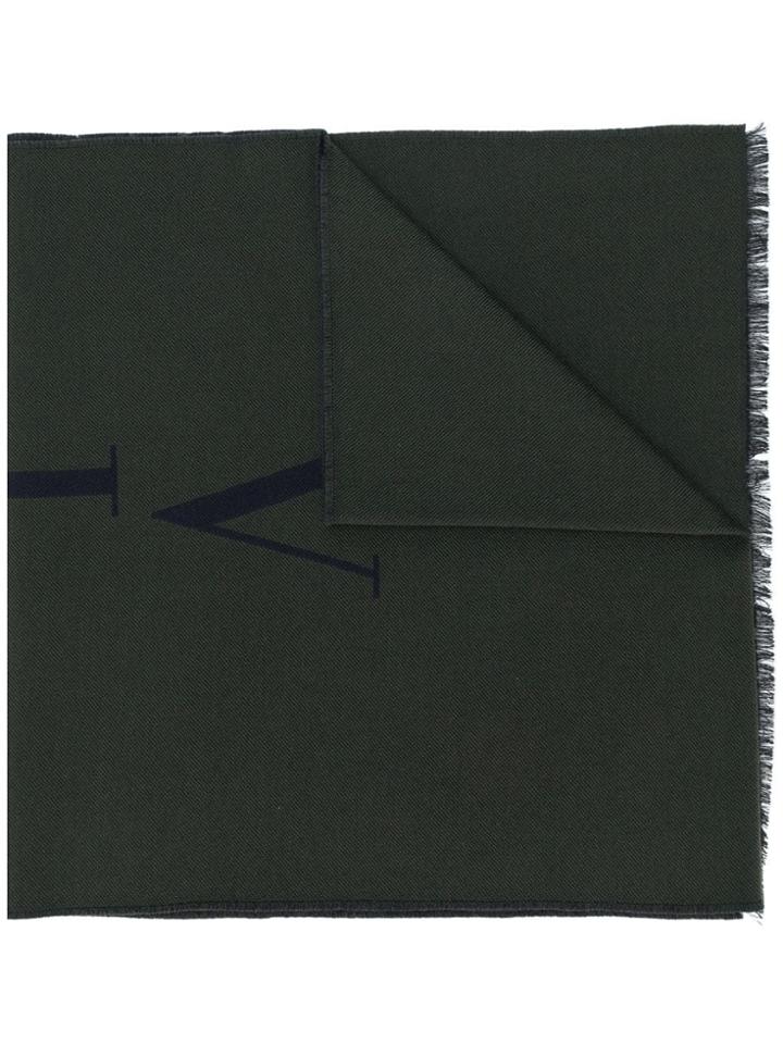 Valentino Vltn Knitted Scarf - Green