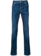 Prada Folded Hem Slim Jeans - Blue