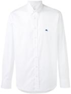 Etro - Logo Embroidered Shirt - Men - Cotton - 42, White, Cotton