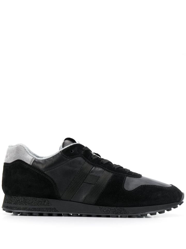 Hogan H383 Logo Sneakers - Black