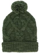 Isabel Marant Ryam Cable-knit Beanie - Green