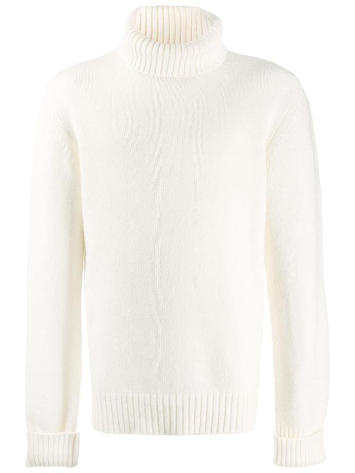 Fortela Dolce Vita Turtle Neck Jumper - White