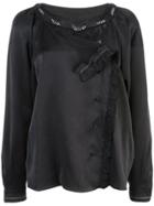 Coach Washed Effect Blouse - Black