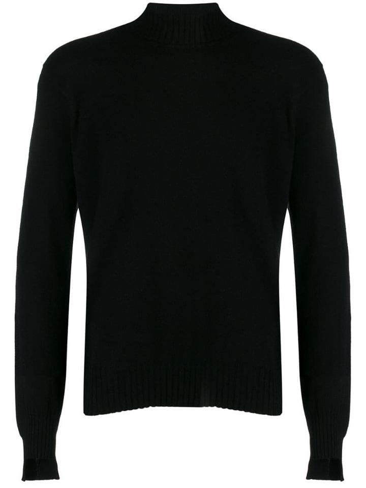 Maison Flaneur Turtle Neck Sweatshirt - Black