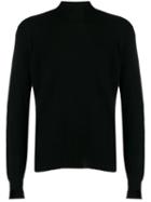 Maison Flaneur Turtle Neck Sweatshirt - Black