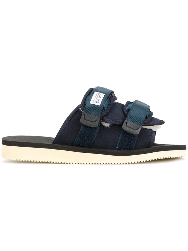 Suicoke Fur Lined Sandals - Blue
