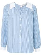 Sandy Liang Toto Striped Shirt - Blue