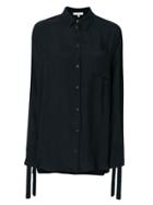 Iro Strap Detail Shirt - Black