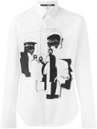 Mcq Alexander Mcqueen Maasi Print Shirt, Men's, Size: 48, White, Cotton