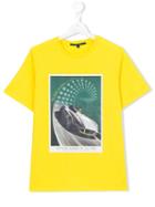 Aston Martin Kids Car Print T-shirt, Boy's, Size: 14 Yrs, Yellow/orange