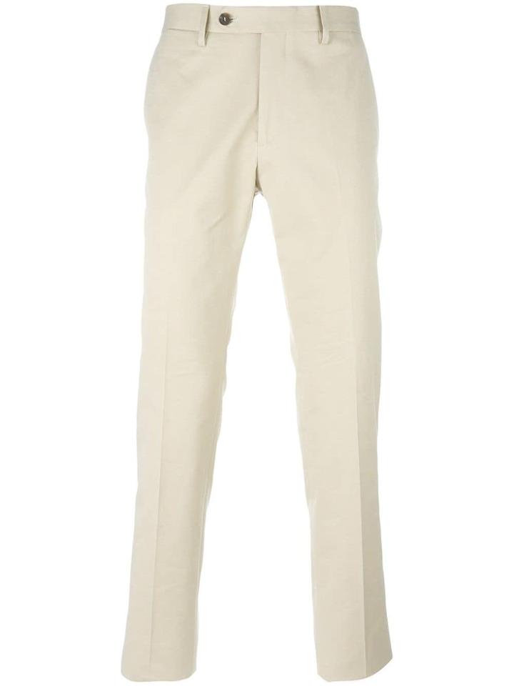Salvatore Ferragamo Slim Chino Trousers - Nude & Neutrals