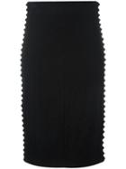 A.f.vandevorst Braid Trim Skirt, Women's, Size: 40, Black, Wool