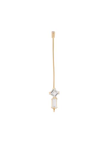 Sara Lasry 18kt Gold Balance Diamond Earring - Metallic