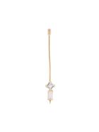 Sara Lasry 18kt Gold Balance Diamond Earring - Metallic