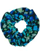 Ganni Floral Scrunchie - Blue