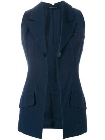 Yohji Yamamoto Pre-owned Sleeveless Gilet - Blue