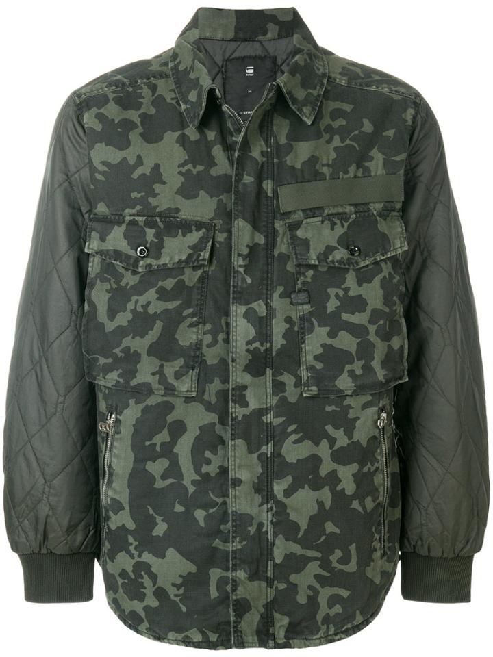 G-star Raw Camouflage Print Jacket - Green